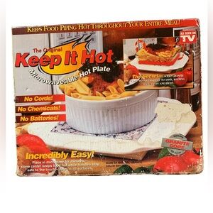 Microwaveable Hot Plate The Original Keep It Hot  As Seen On‎ TV